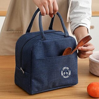 Flywind Insulated Lunch Bag for Men Women Kids Boy Girl Smiley Design Tote Lunch Bag Lunch Bag (Pink, 5 L)