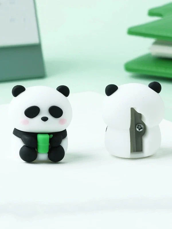 Cute Panda Shape Pencil Sharpener For Kids (Random Design)
