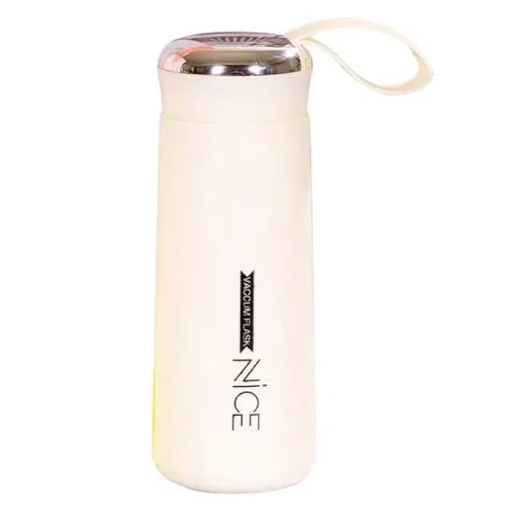 Nice Glass Water Bottle-400ML Hot and Cold Beverage for School ,College ,Home, Gym Multicolor Portable Bottle (1)