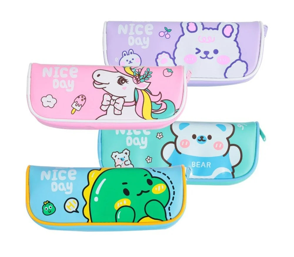 BD-191-25/26 & quote; Pencil case Pouch & quote; 8 designs mix, Fabric