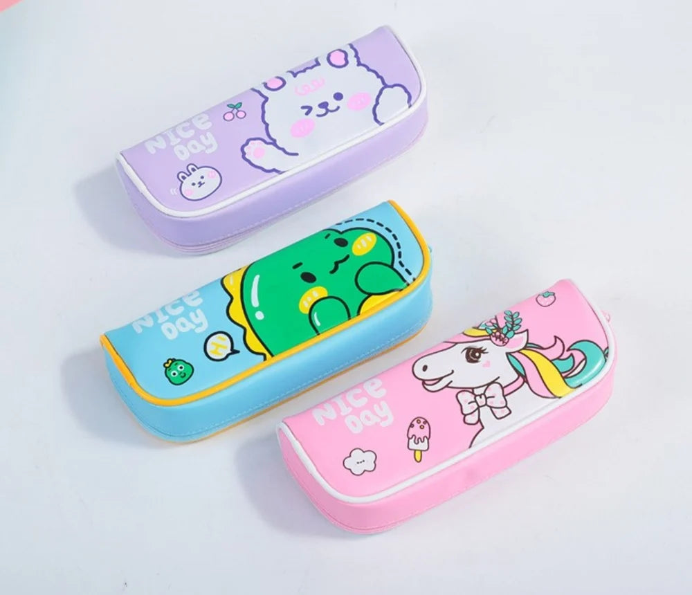 BD-191-25/26 & quote; Pencil case Pouch & quote; 8 designs mix, Fabric