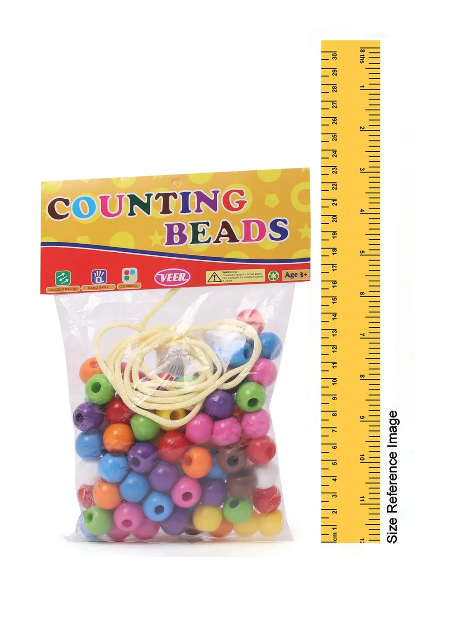 Counting Beads 100 Pieces Pre-School Educational Toy