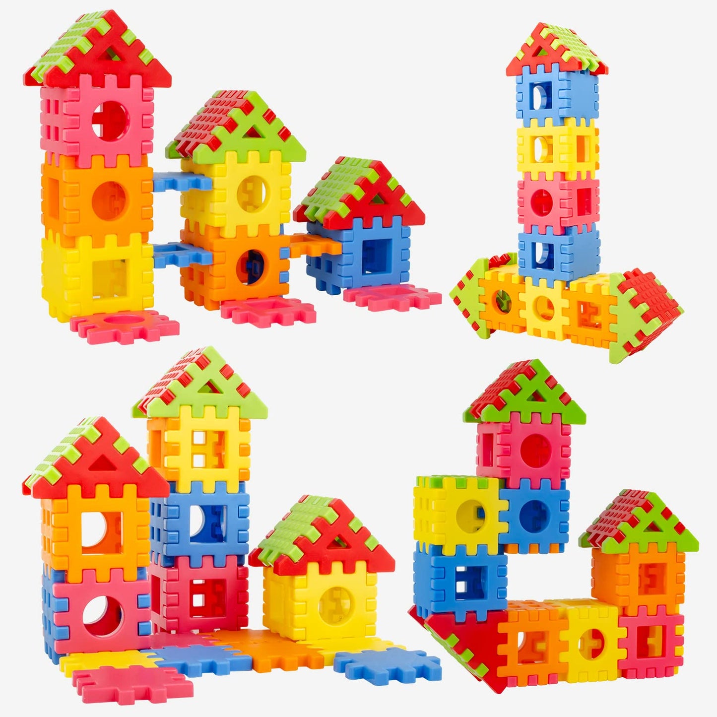 Plastic Building Block, My Happy House Home, Educational Learning Toy For Kids - 44 PCS