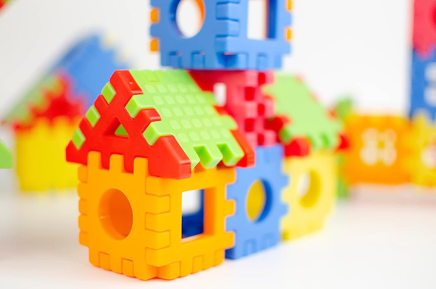 Plastic Building Block, My Happy House Home, Educational Learning Toy For Kids - 44 PCS