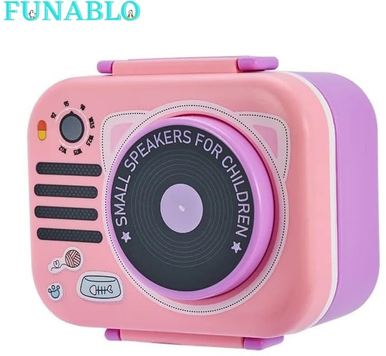 Smart Speaker Shaped Lunch Box , 3 Compartment Lunch Box 3 Containers Lunch Box (680 ml)