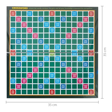 Brilliant 2 in 1 Crossword & Mental Maths Classic Board Games | Word, Letters, Numbers Game for All Ages