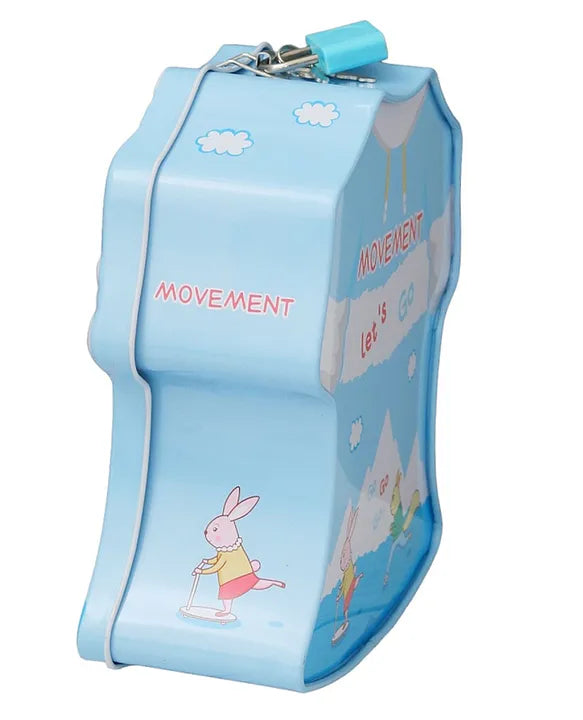 Metal Dress Shaped Piggy Bank with Alarm (Colour May Vary)