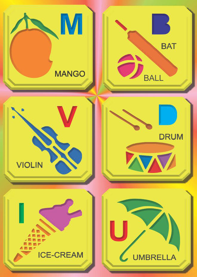Multicolor Alphabet Art Junior Creative Innovative Learning