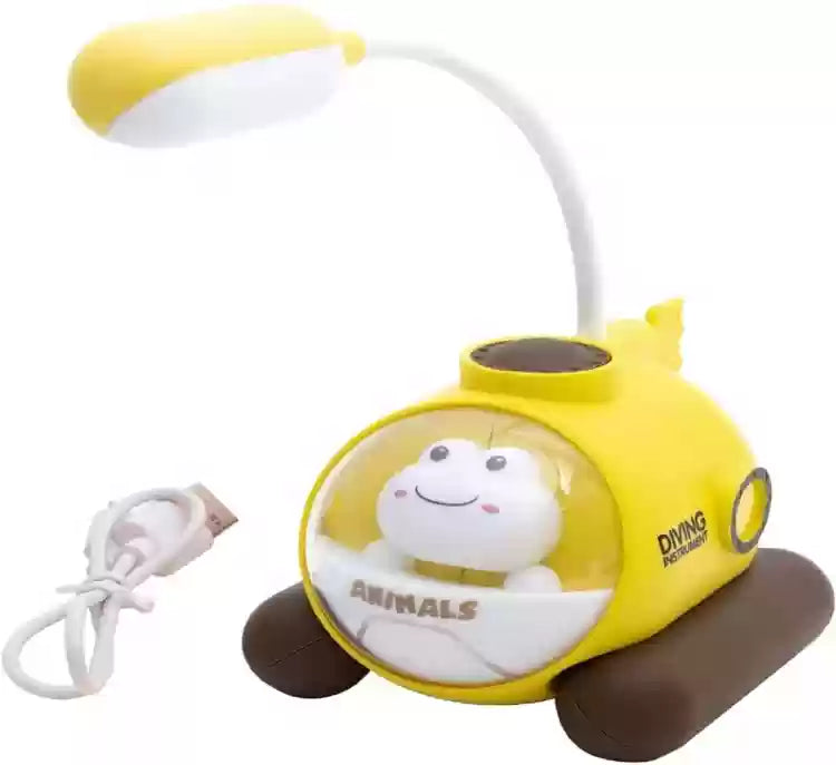 2 in 1 Cute Styling Animal Study Desk LED Lamp Night Light Eye Protection Natural Light With USB Charging Port Pack 1