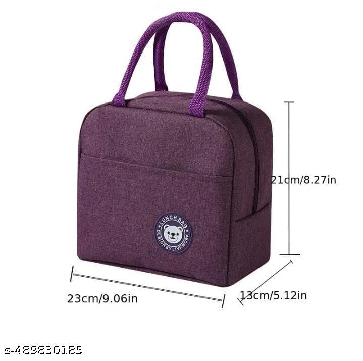 Flywind Insulated Lunch Bag for Men Women Kids Boy Girl Smiley Design Tote Lunch Bag Lunch Bag (Pink, 5 L)