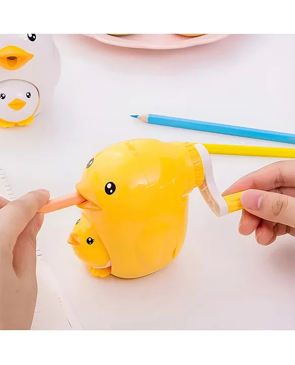 Sharpener For Kids 2 In 1 Chick And Chicken Shaped Pencil Sharpener Heavy-duty Manual Portable Sharpener For Kids Adults Boys And Girls Color May Vary
