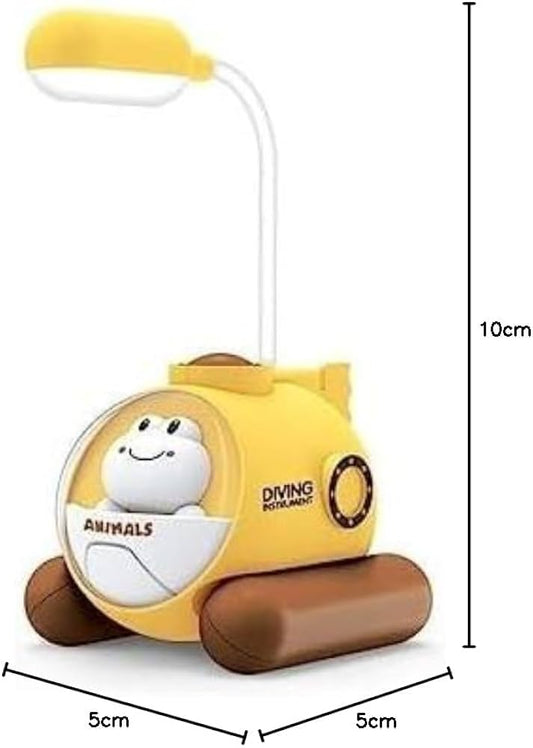 2 in 1 Cute Styling Animal Study Desk LED Lamp Night Light Eye Protection Natural Light With USB Charging Port Pack 1