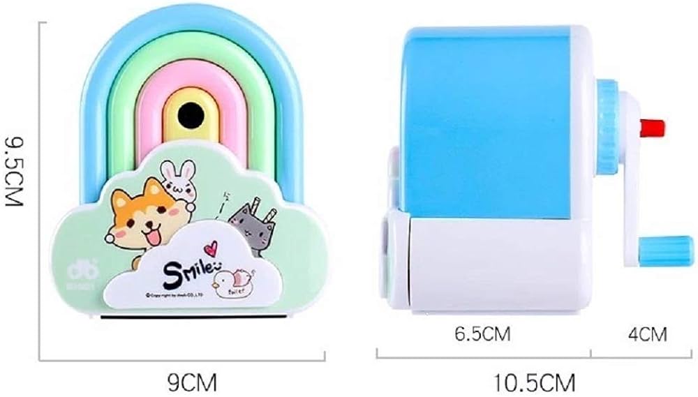 1 Rainbow Shaped Pencil Sharpener Sharpeners  (Set of 1, Multicolor)