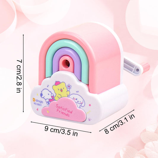 1 Rainbow Shaped Pencil Sharpener Sharpeners  (Set of 1, Multicolor)