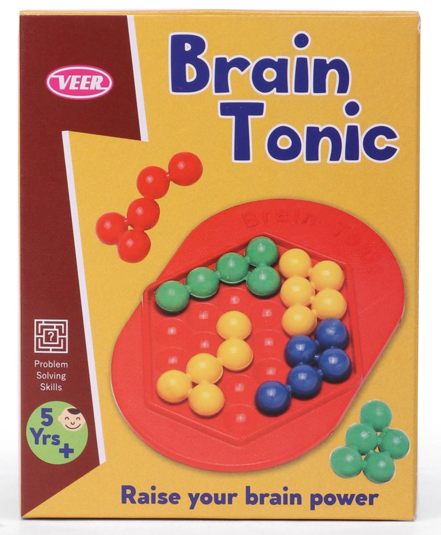 Multicolor Plastic Brain Tonic Puzzle Educational Creative Learning Brain Teaser