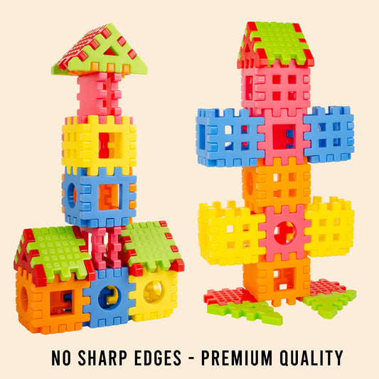 Plastic Building Block, My Happy House Home, Educational Learning Toy For Kids - 44 PCS