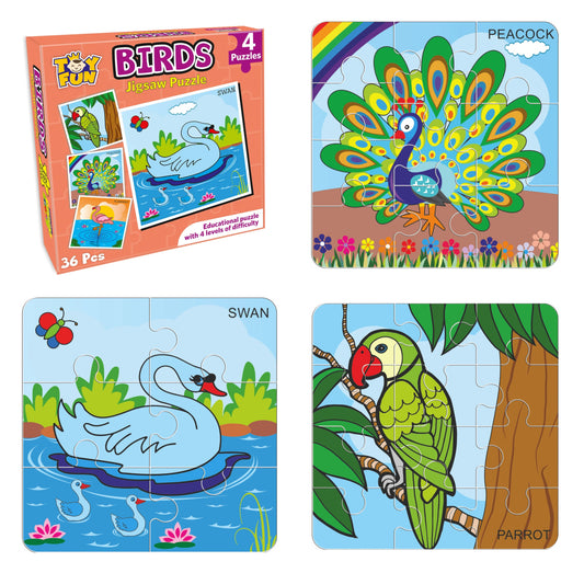 Jigsaw Puzzle - Birds Educational Creative Learning Game