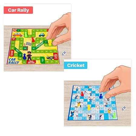 7 in 1 Family Board Game,|Brainvita,Ludo,Snakes & Ladders,Business,Car Rally,Diamond Mine,Cricket