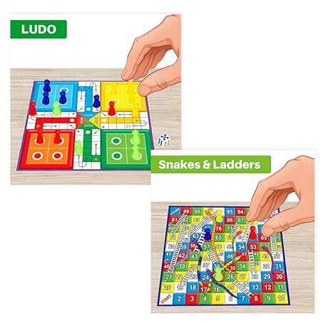 7 in 1 Family Board Game,|Brainvita,Ludo,Snakes & Ladders,Business,Car Rally,Diamond Mine,Cricket