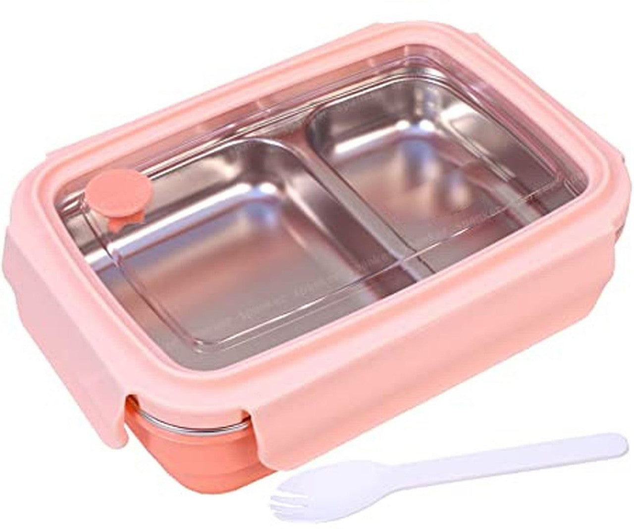 2 Compartment Insulated Lunch Box Stainless Steel Tiffin Box for School 2 Containers Lunch Box  (500 ml, Thermoware)