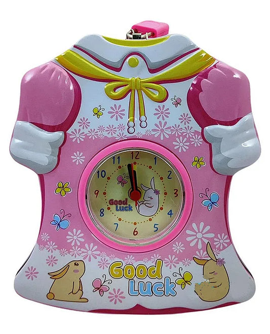 Metal Dress Shaped Piggy Bank with Alarm (Colour May Vary)