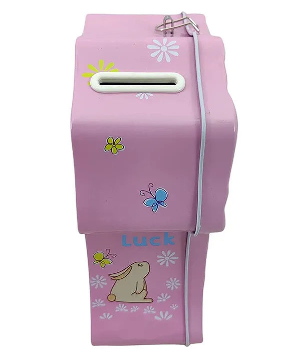 Metal Dress Shaped Piggy Bank with Alarm (Colour May Vary)