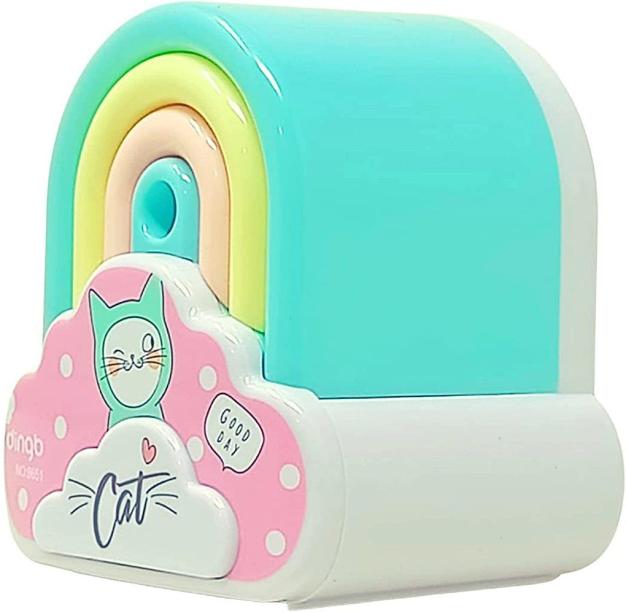 1 Rainbow Shaped Pencil Sharpener Sharpeners  (Set of 1, Multicolor)
