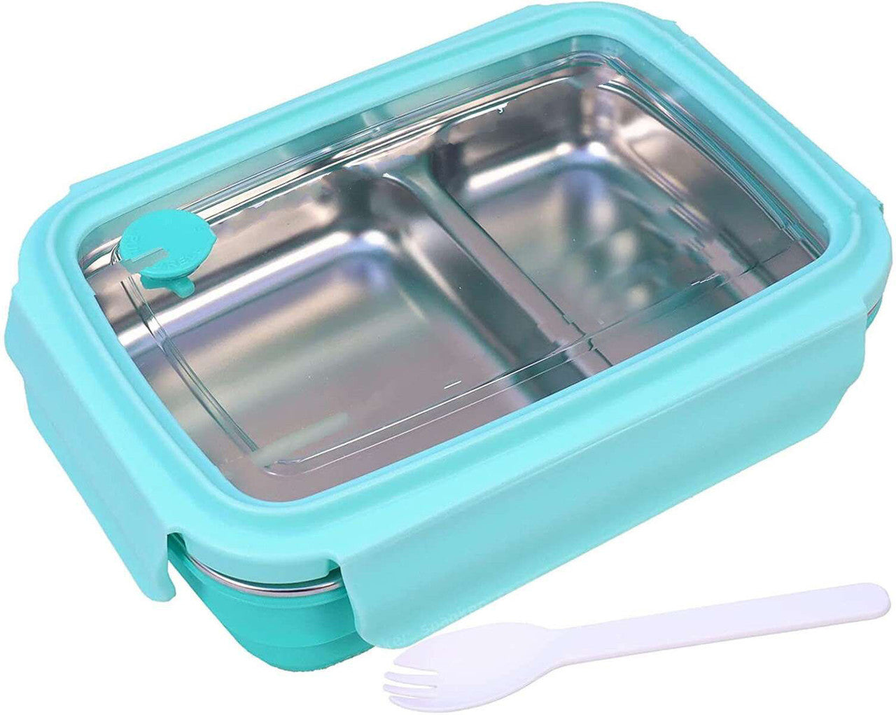2 Compartment Insulated Lunch Box Stainless Steel Tiffin Box for School 2 Containers Lunch Box  (500 ml, Thermoware)