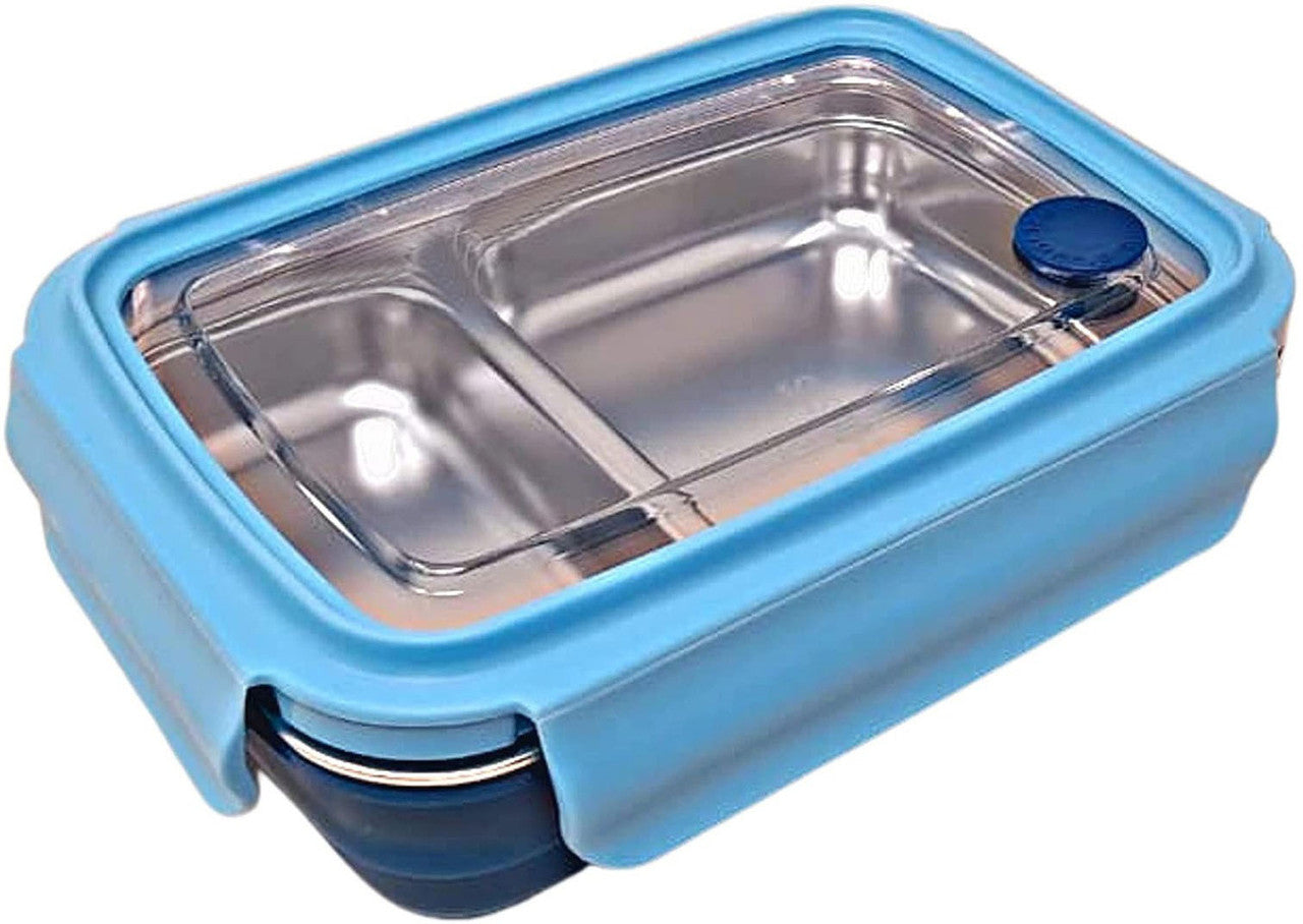 2 Compartment Insulated Lunch Box Stainless Steel Tiffin Box for School 2 Containers Lunch Box  (500 ml, Thermoware)