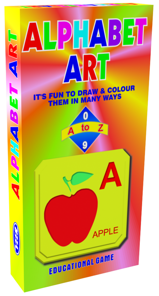 Multicolor Alphabet Art Junior Creative Innovative Learning