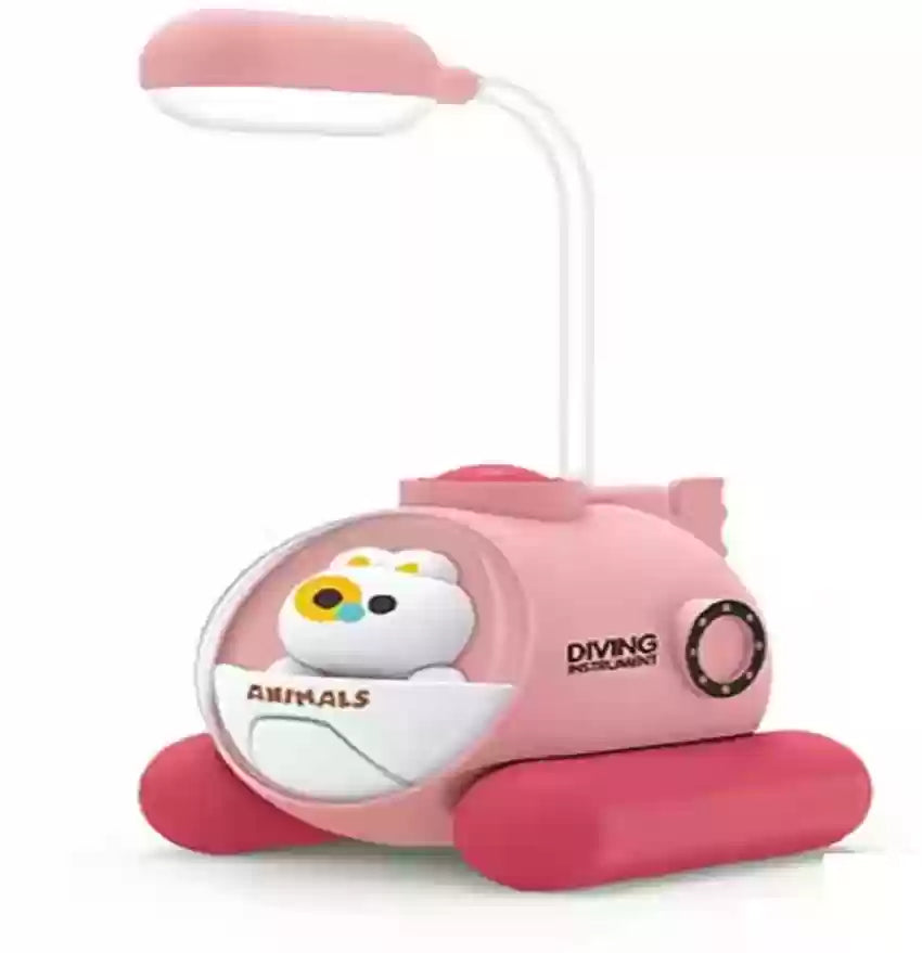 2 in 1 Cute Styling Animal Study Desk LED Lamp Night Light Eye Protection Natural Light With USB Charging Port Pack 1